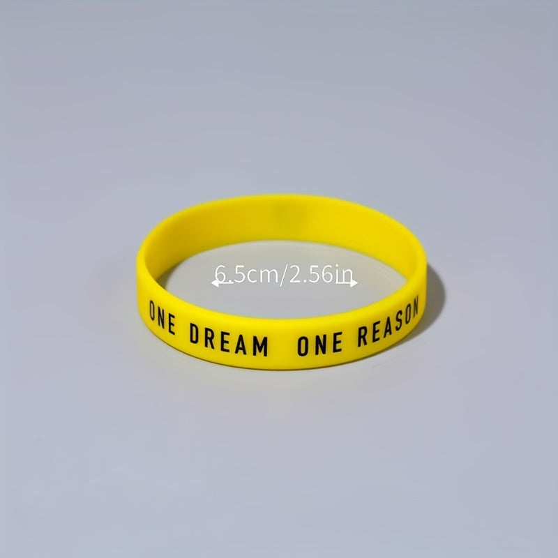 Motivational Silicone Bracelet for Sports and Fitness