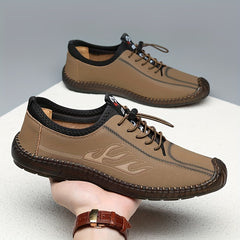Men's Comfortable No Tie Sneakers Breathable Casual Walking Shoes