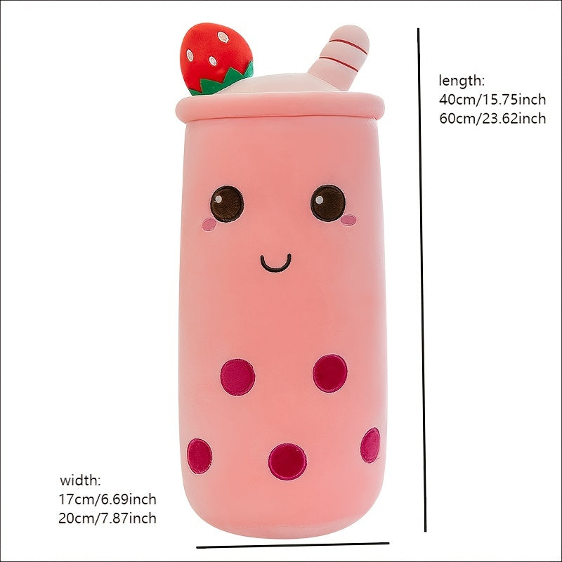 Fruit Milk Tea Cup Pillow Anime Soft and Cozy Home Decor