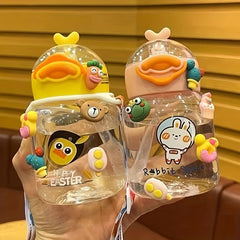 4pcs 3D Cartoon Stickers Set for Cups and Mobile Phone Shells