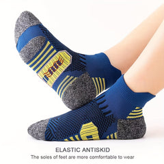 Men's Thick Padded Sport Socks - Running Basketball Ankle Socks