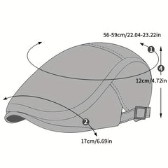Men's Plaid Peaked Cap
