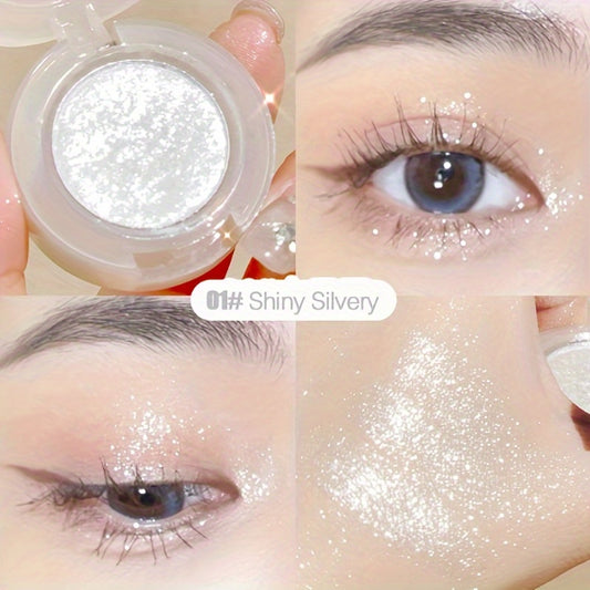 Waterproof Pearly Glitter Eyeshadow Powder for Bright Eyes