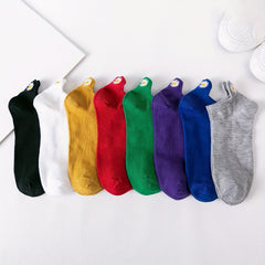 8 Pairs Floral Embroidery Socks Low Cut Ankle Stockings Women's Hosiery