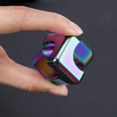 Colorful Spinner Cube High Speed Bearing Rotating Desk Fidget Toy