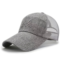 Men's Summer Fishing Baseball Cap Breathable Sporty Peaked Cap