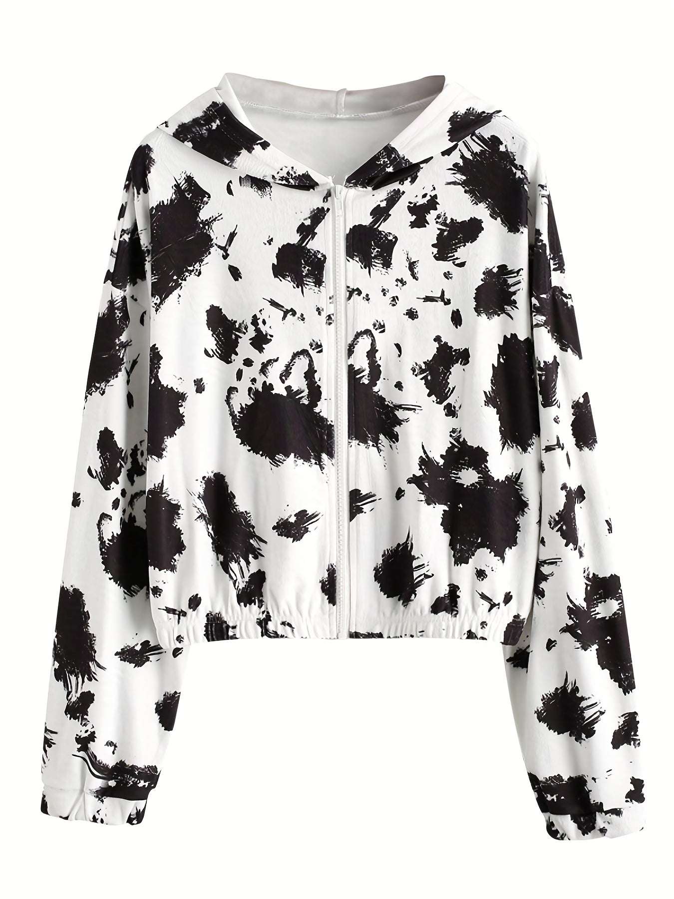 Block Zip Up Jacket Hooded Outerwear