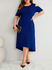 Women's Cold Shoulder High Low Formal Dress