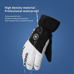 Windproof Waterproof Winter Gloves Plush Touchscreen for Hiking Cycling Skiing