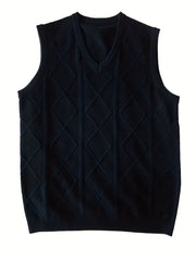 Men's Wool Knitted Vest for Autumn Winter