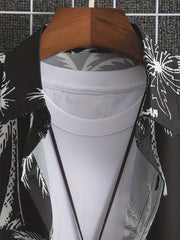 Coconut Tree Print Men's Hawaiian Shirt
