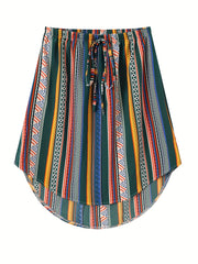 Random Print Casual Skirt for Summer & Spring Women's Clothing