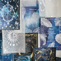 15pcs Paper Moon And Stars Decor DIY Art Supplies