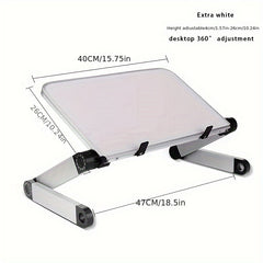 Folding Bookshelf Stand Adjustable Study Table
