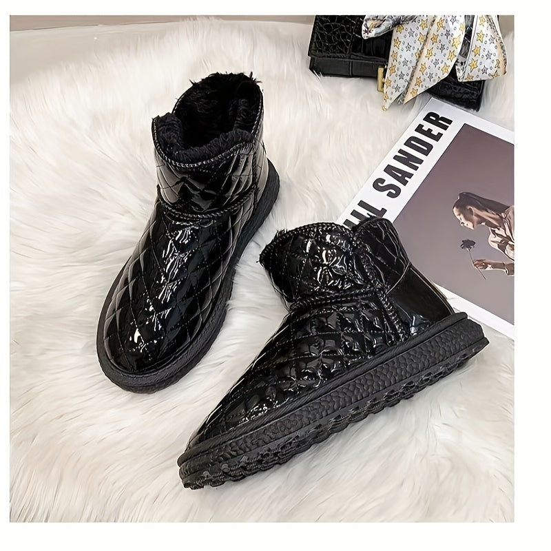 Women's Winter Waterproof Snow Boots Non slip Warm Short Boots