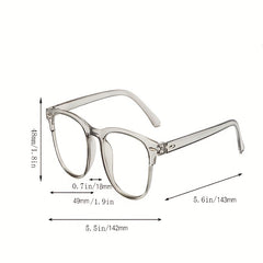 Square Anti Light Glasses For Women Men Students Jelly Glasses Frame