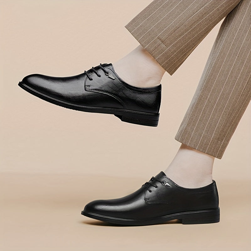 Men's Leather Oxford Shoes for Wedding Business