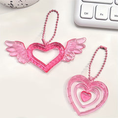 Heart shaped Keychain Pendant Bag Purse Ornament