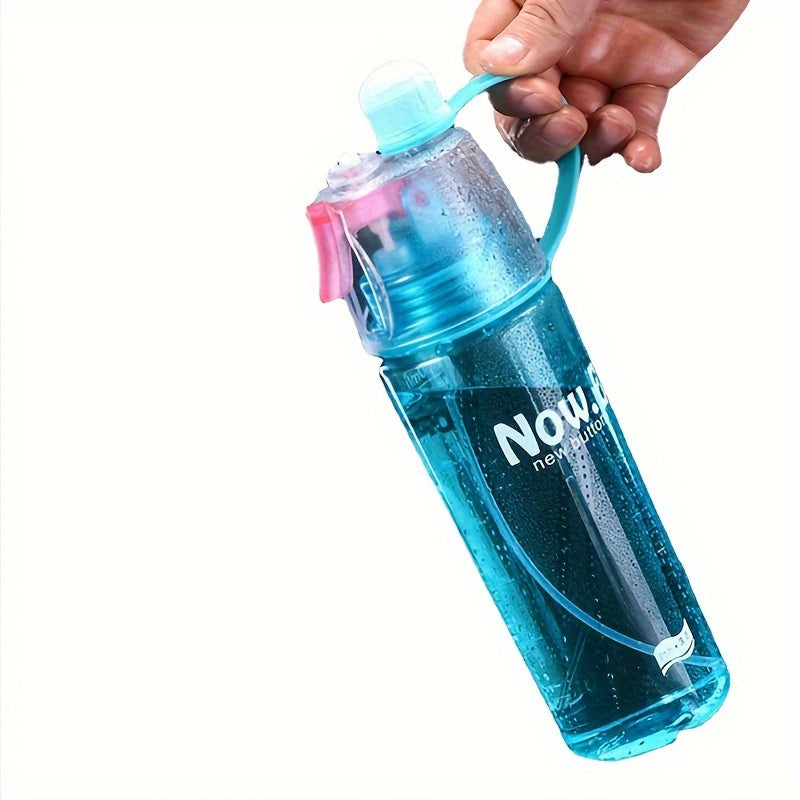 600ml Portable Sports Spray Water Cup - Cooling Bottle