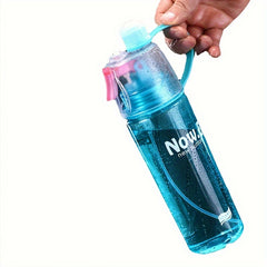 600ml Portable Sports Spray Water Cup - Cooling Bottle