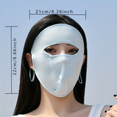 Sunproof Face Mask Elastic Ice Silk Mesh Breathable UV Protection