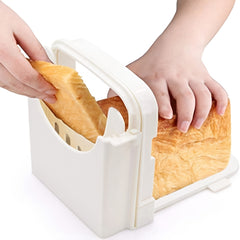 Adjustable Foldable Bread Slicer for Perfectly Sliced Bread Every Time