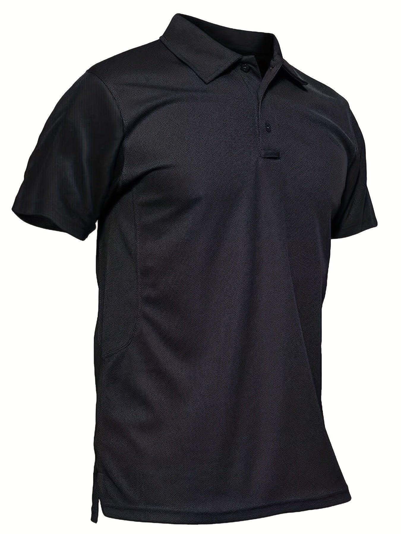 Sun Block Solid Golf Shirt Men's V Neck Pullover T Shirt Short Sleeve