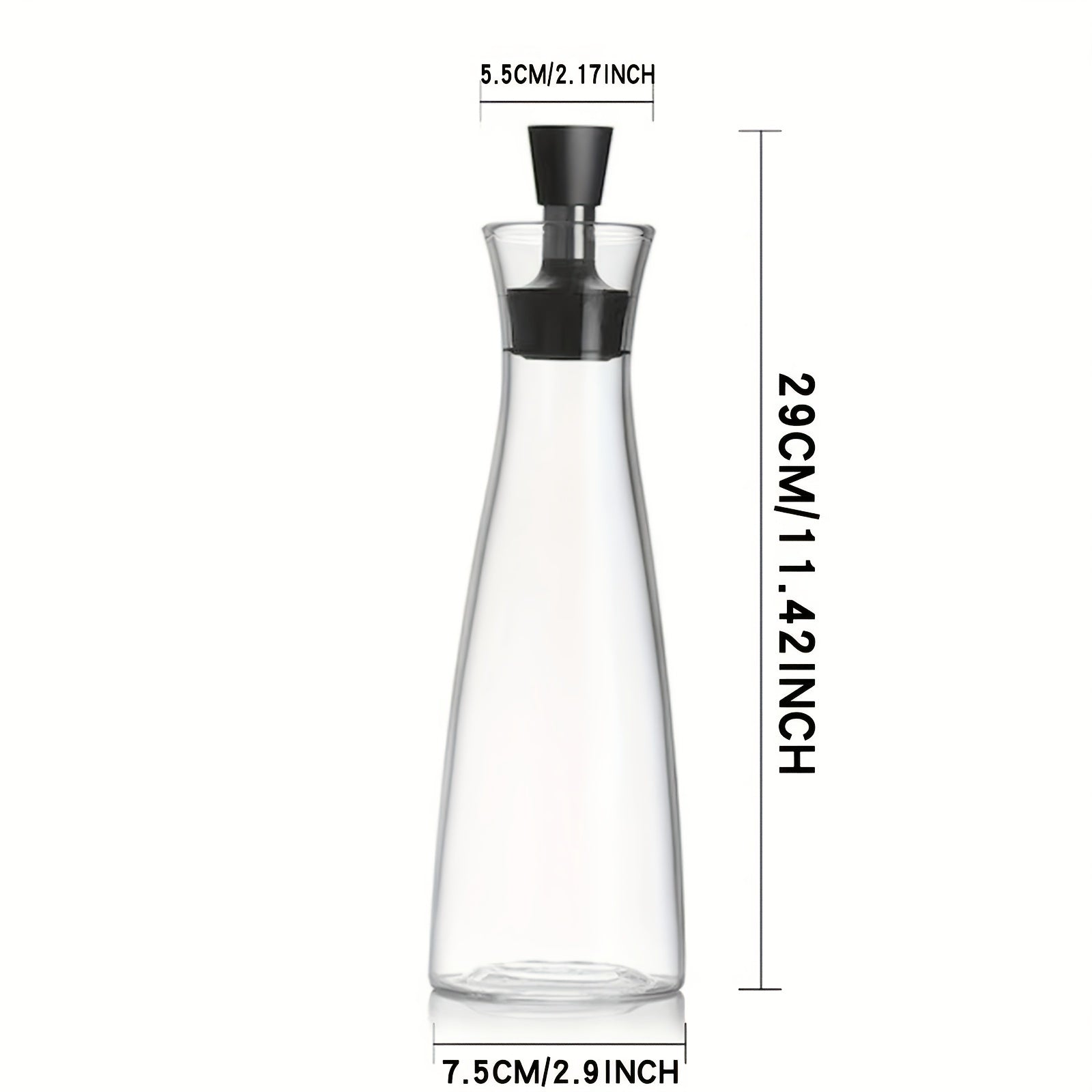 Dark Glass Olive Dispenser Protects Cooking and Vinegar Sealed Container 17 oz