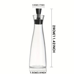 Dark Glass Olive Dispenser Protects Cooking and Vinegar Sealed Container 17 oz