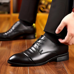 Men's Solid Lace up Rubber Sole Anti skid Oxford Shoes