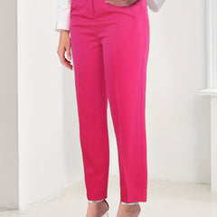 Solid Pants Long Length Work Office Pants Women's Clothing
