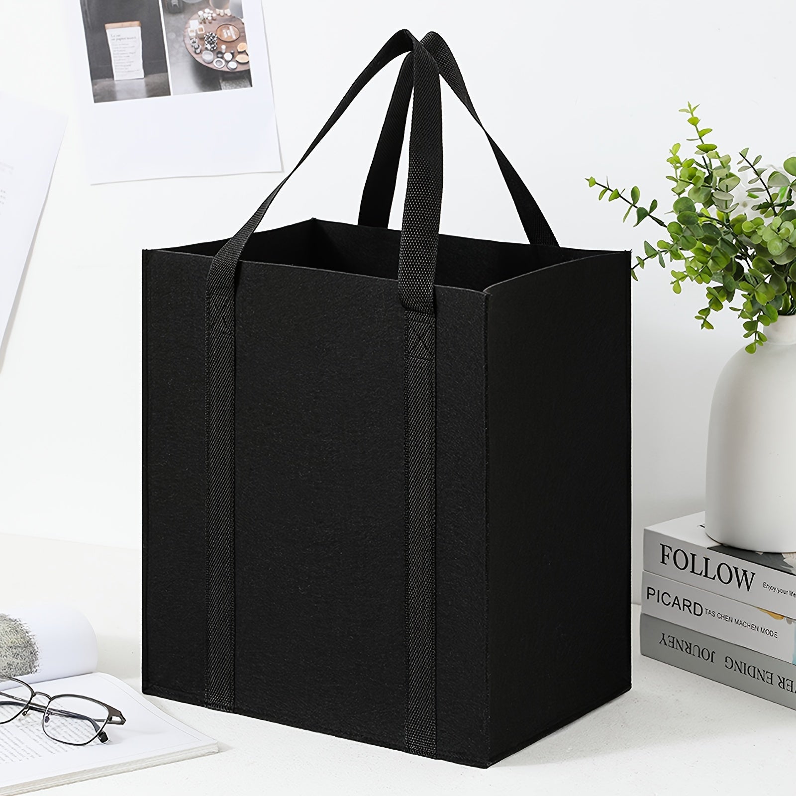 Felt Shopping Bag for Fruits and Vegetables with Double Handle