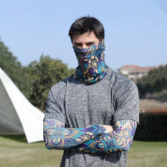 Men's UV Protection Ice Silk Sleeves & Mask Neck Gaiters