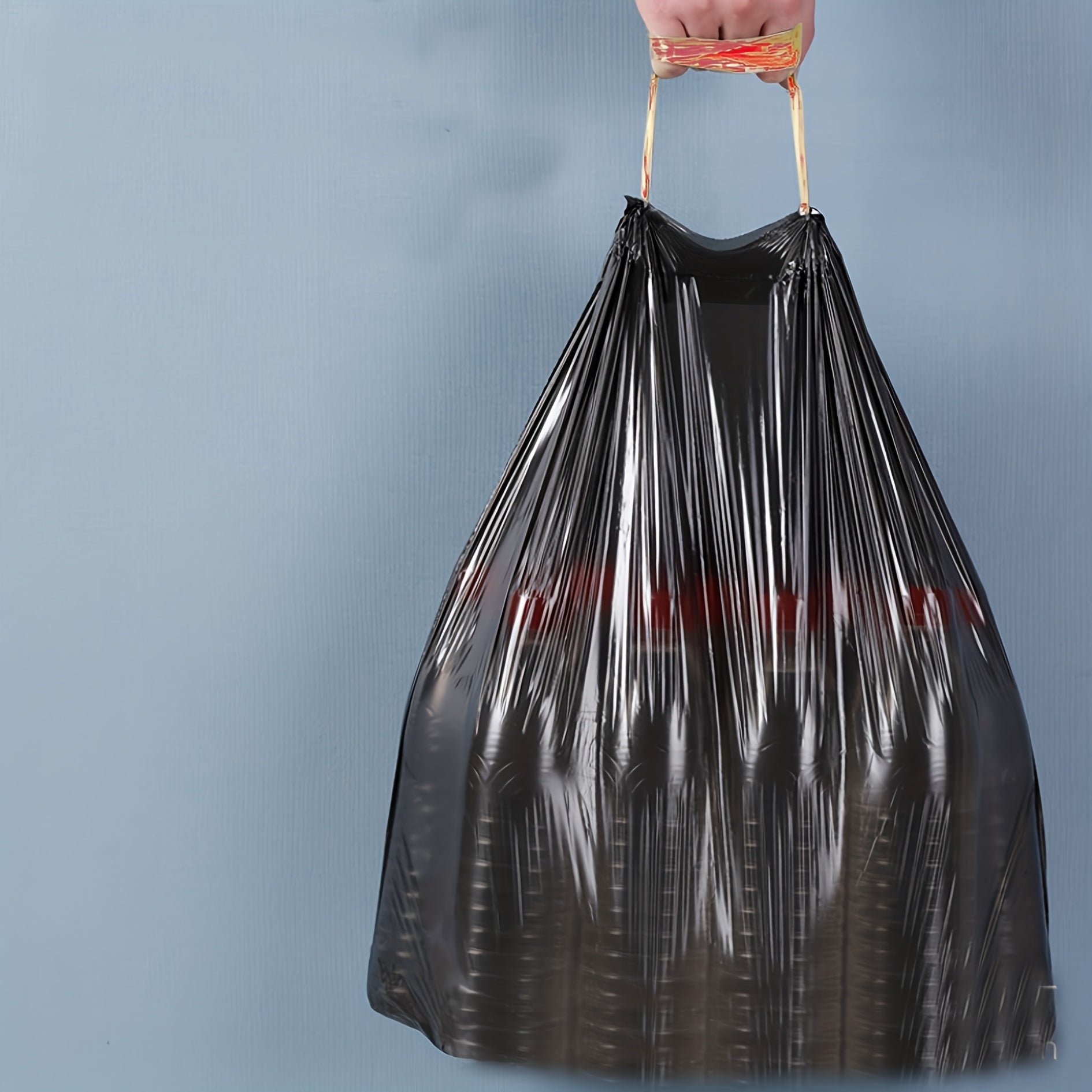 10 Rolls Drawstring Trash Bags 10pcs Per Roll Random Disposable Plastic
