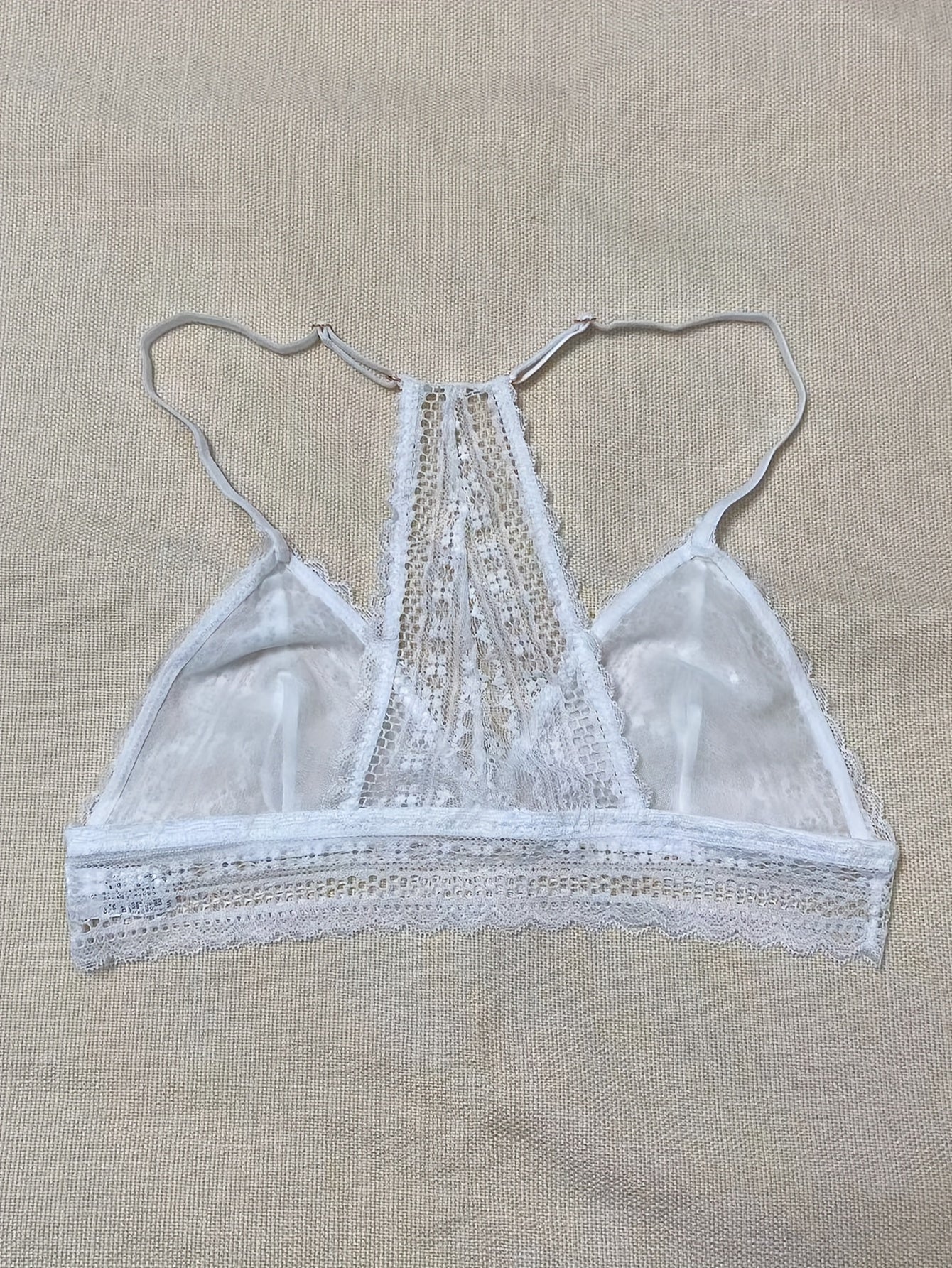 Lace Wireless Bralette Seamless Breathable Triangle Cup Bra