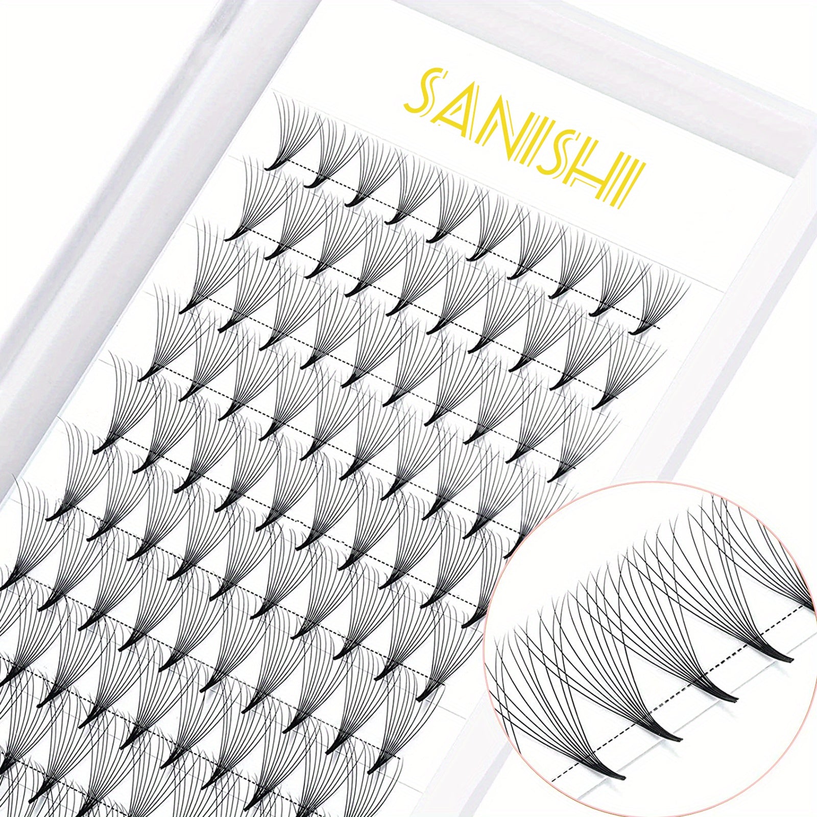 10D 0.07 Premade Spiky Eyelash Cluster Lashes D Curl 10DD
