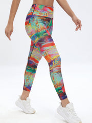 Print Casual Yoga Pants High Waist Stretchy Slimming Yoga Leggings