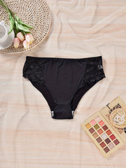 2 Pack Women's Plus Size Lace Back High Stretch Panties Set