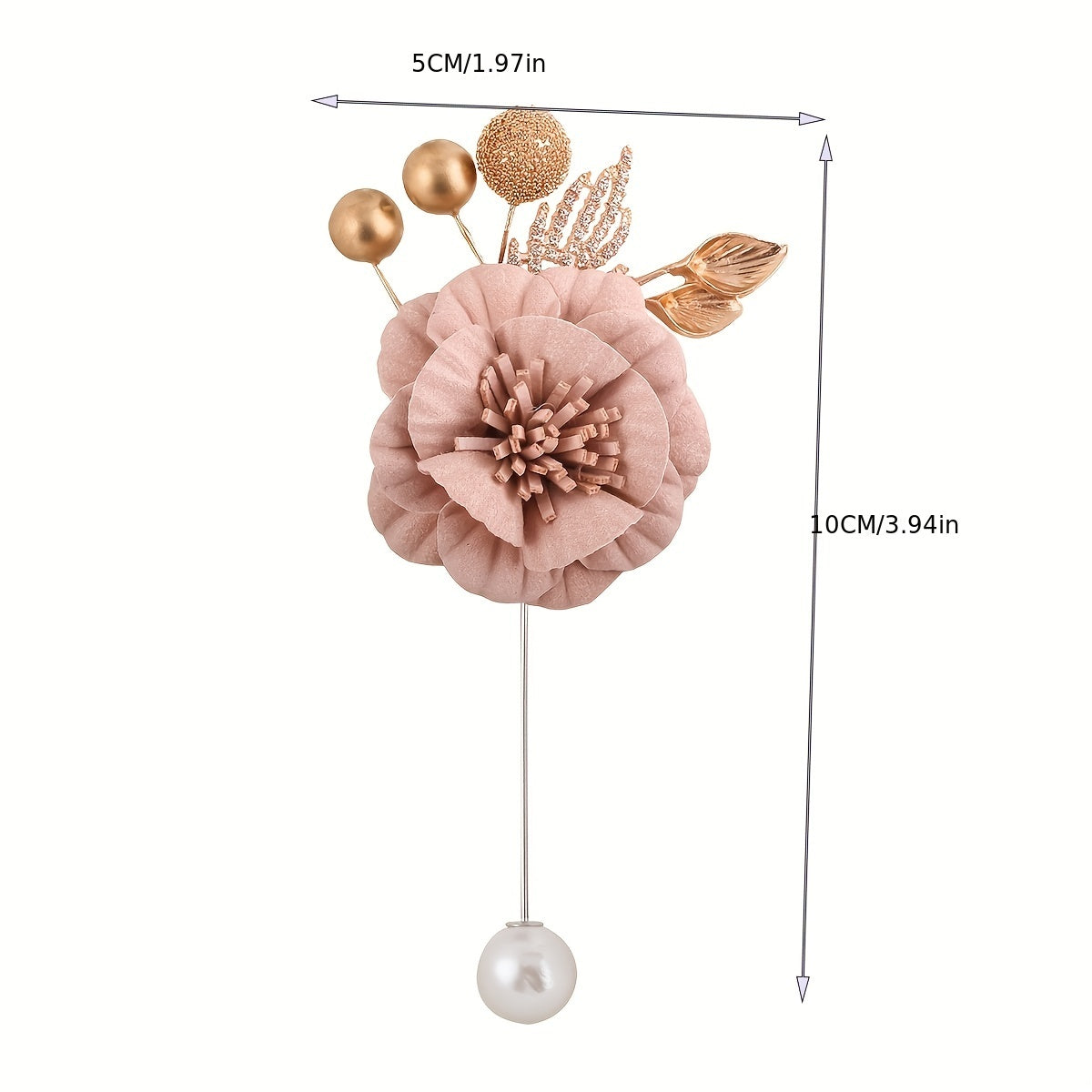 Bridal Flower Faux Pearl Beaded Wristband Rhinestone Jewelry