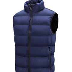 Men's Warm Winter Zip Up Vest with Pockets