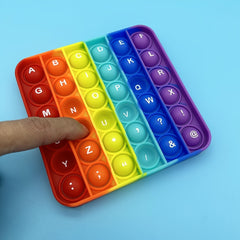 2 in 1 Pop Fidget Toys Letters & Numbers Sensory Pop Math Learning