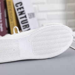 Women's Canvas High Lace Up Round Toe Casual Shoes