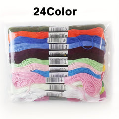 100pcs Embroidery Floss Rainbow Cross Stitch Threads Friendship Bracelets Crafts