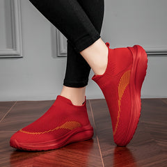 Women's Solid Slip on Sports Shoes Walking Shoes
