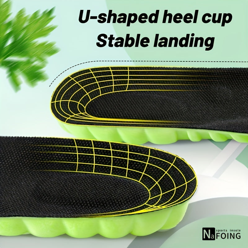 Sports Shock Absorption Insoles High Elastic Comfortable Running Insoles
