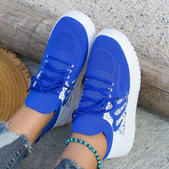 Women's Mesh Sneakers Platform Shoes Lightweight Footwear