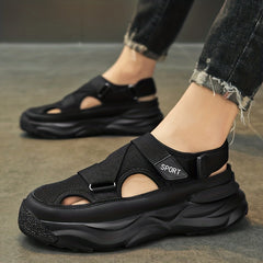 Men's Mesh Slip On Platform Sandals