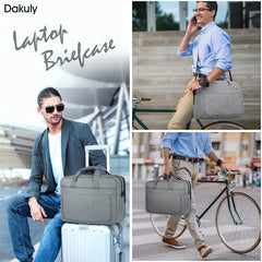 15.6 Inch Waterproof Laptop Briefcase for Travel Business School