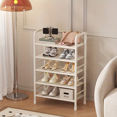 Large Capacity Metal Shoe Rack for Household Use - Functional Storage Shoe Rack