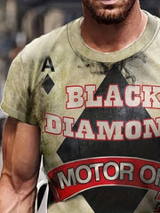 "BLACK DIAMOND" Men's Short Sleeve Graphic Tee Shirt